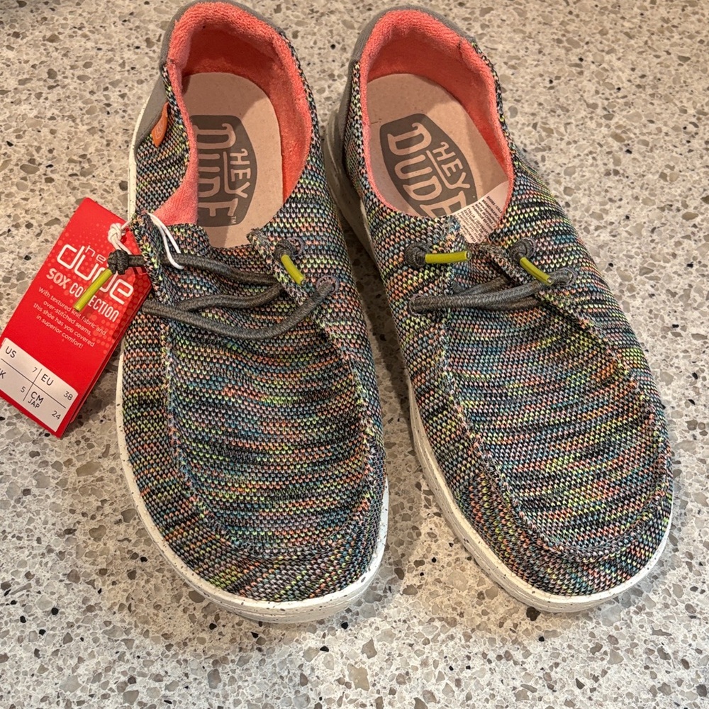 Hey Dude Colorful Woven Slip-On Shoes NWT!